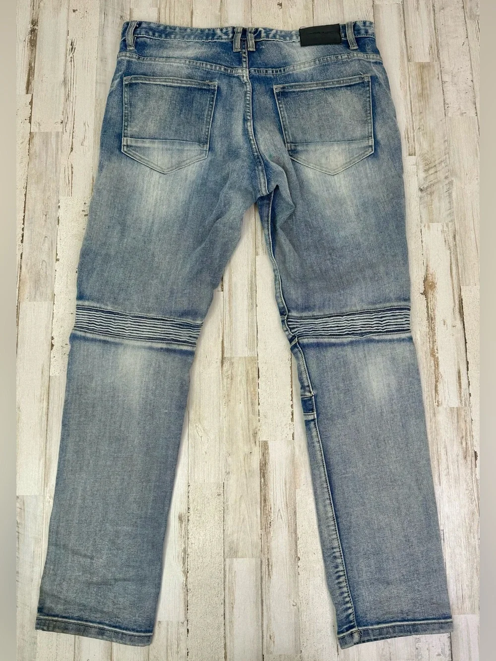 Decibel Men’s Jeans 36x32 Blue Straight Cotton Denim Zipper Button - Picture 9 of 11